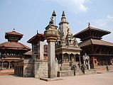 Kathmandu Bhaktapur 02-1 Bhaktapur Durbar Square Teleju Bell, King Bhupatindra Malla Column, And Vatsala Durga Temple